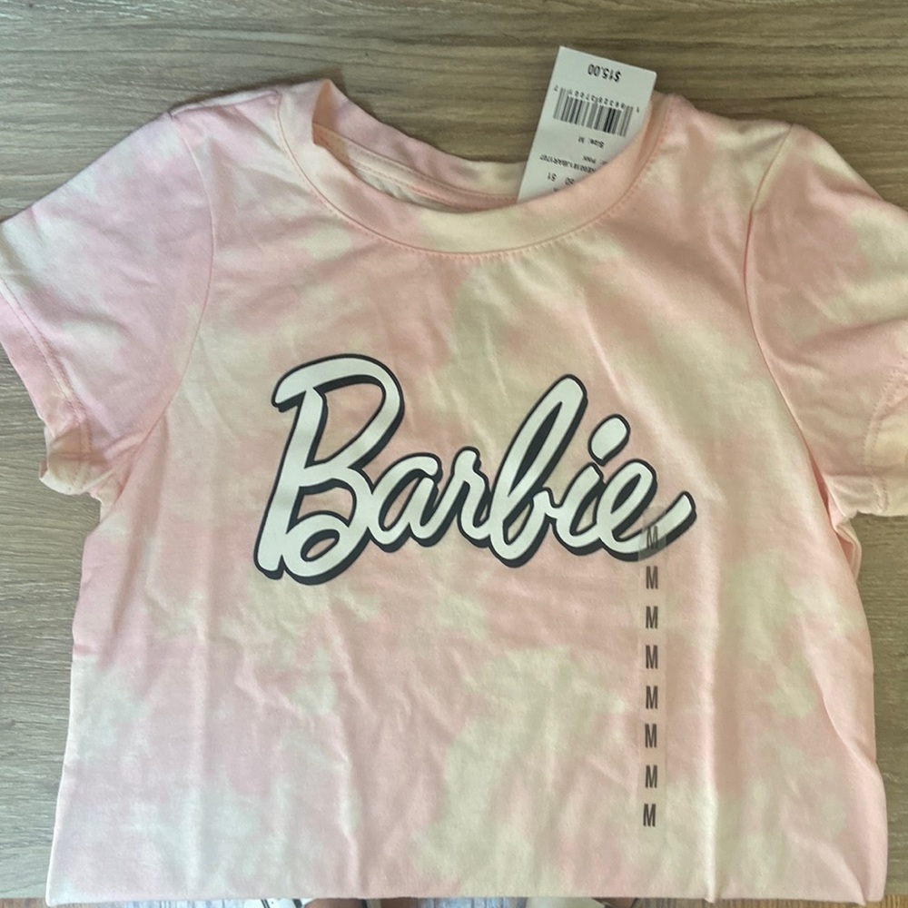 NWT Barbie Subtle Tie Dye Shirt Youth Medium